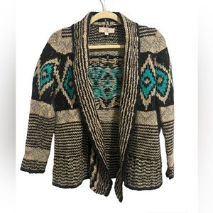 Tribal print cardigan sweater by Pink Republic